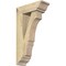 Ekena Millwork Balboa Traditional Rough Sawn Bracket w/ Offset Brace, Douglas Fir, 6"W x 16"D x 28"H BKT0604X16X28BOA01RDF - alternate 1